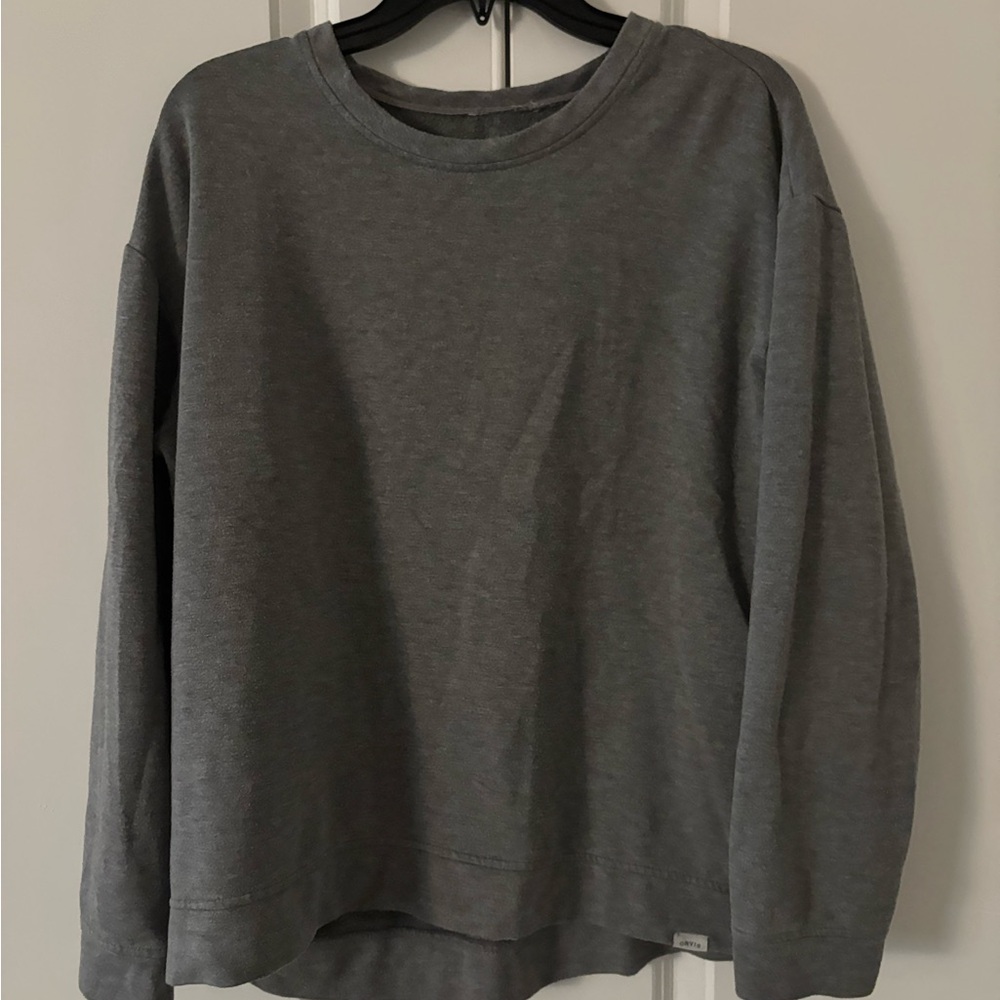 Orvis Gray Sweatshirt Cozy and Durable